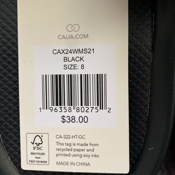 CALIA Womens Molded Slides Black - Picture 4 of 4